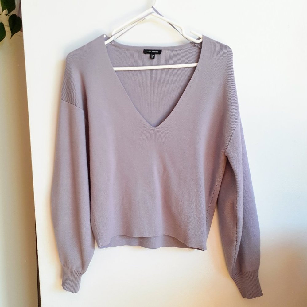 Lilac long sleeve sweater